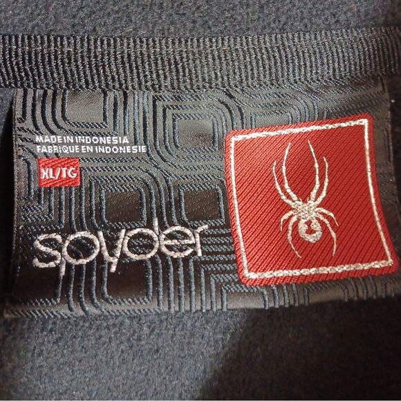 Spyder Womens XL Gray Full Zip Fleece Lined Jacket Minimalist Outdoor Activewear - Picture 7 of 9